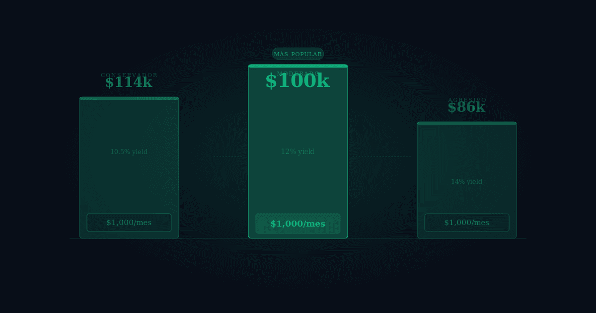 ¿Cuánto capital necesitás para ganar $1,000 por mes?
